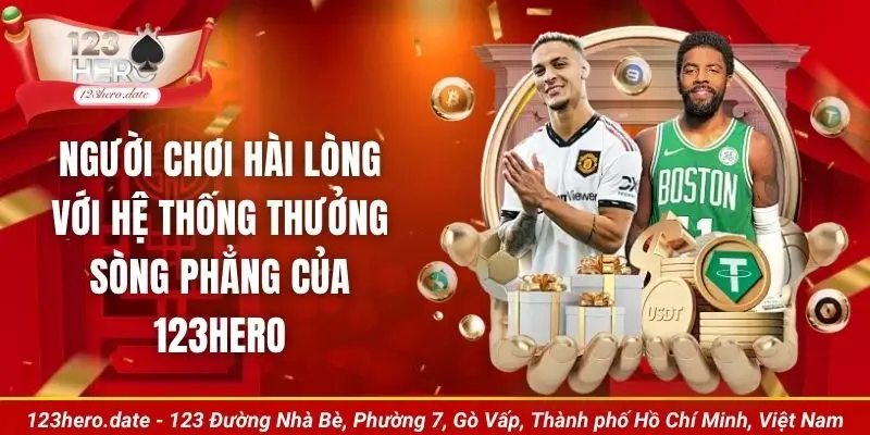 Người chơi hài lòng với hệ thống thưởng sòng phẳng của 123Hero