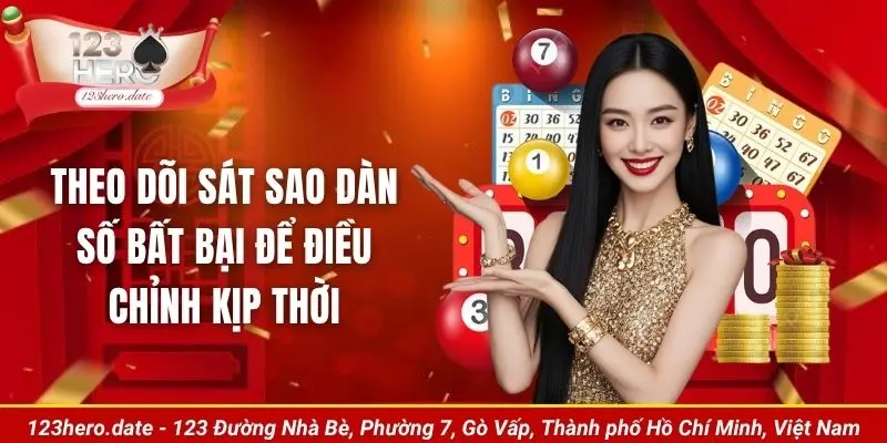 Theo dõi sát sao dàn số bất bại để điều chỉnh kịp thời