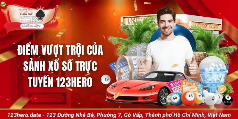 Điểm vượt trội của sảnh xổ số trực tuyến 123Hero