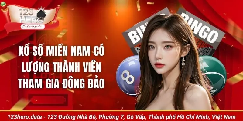 Xổ số miền nam có lượng thành viên tham gia đông đảo